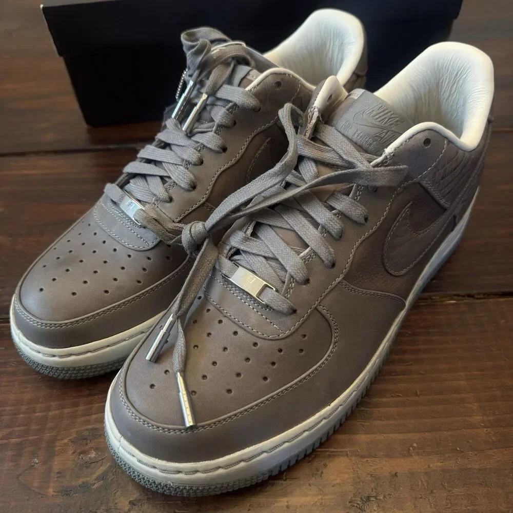 Nike Air Force 1 Low Supreme Premium QK Grey Shoes